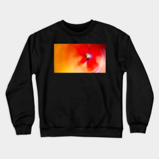 Bright Orange Sneaker Flower Crewneck Sweatshirt